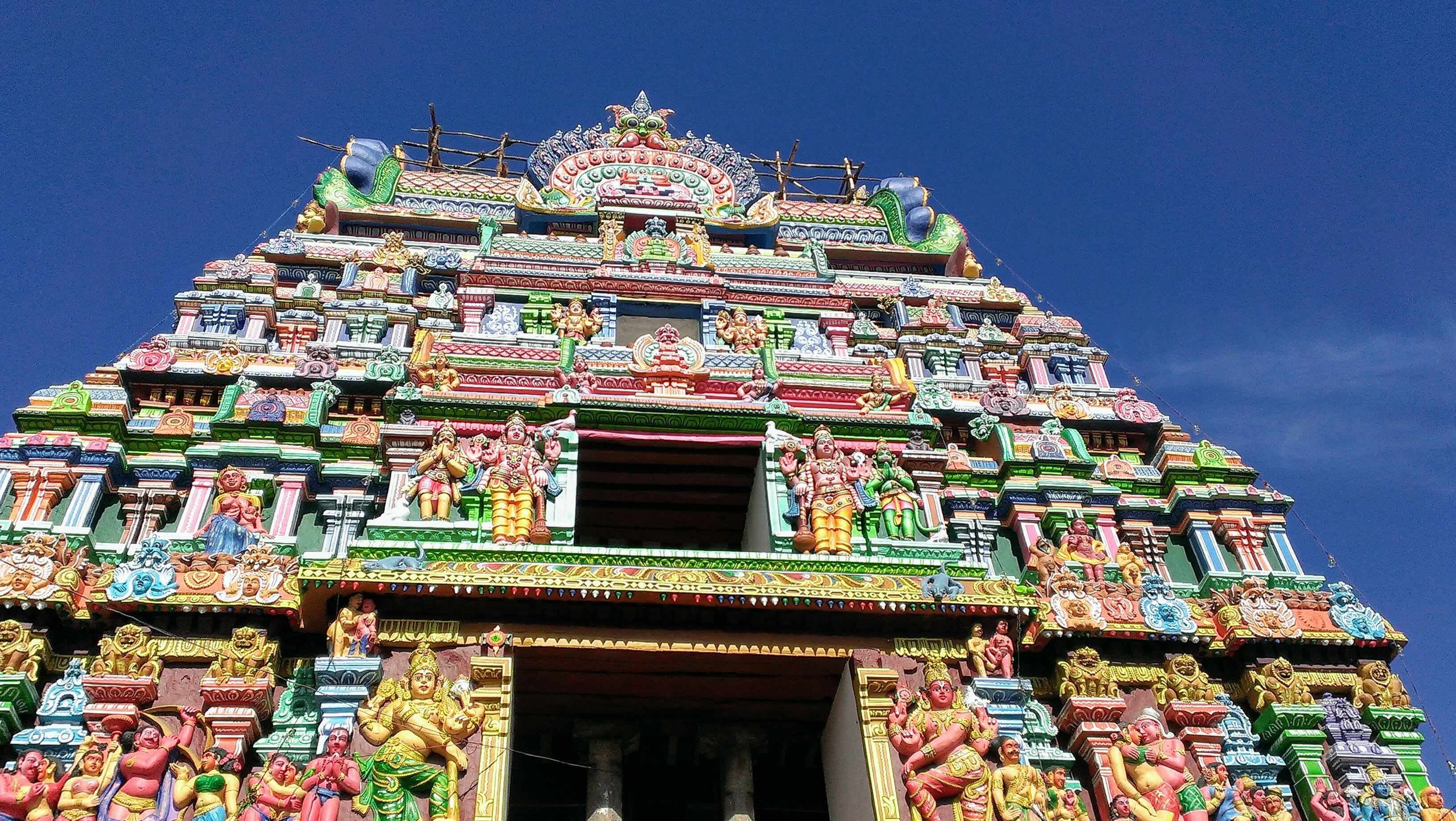 temple and sky