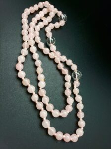 Knotted Rose Quartz Necklace