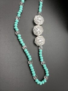 Rose Quartz and Yangtze Pearl Necklace