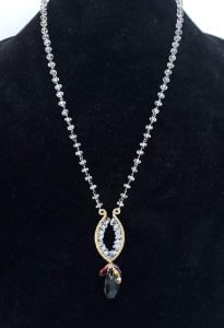 Herkimer Diamond Necklace  (SOLD)                                            Can be made to order with gems of your choice
