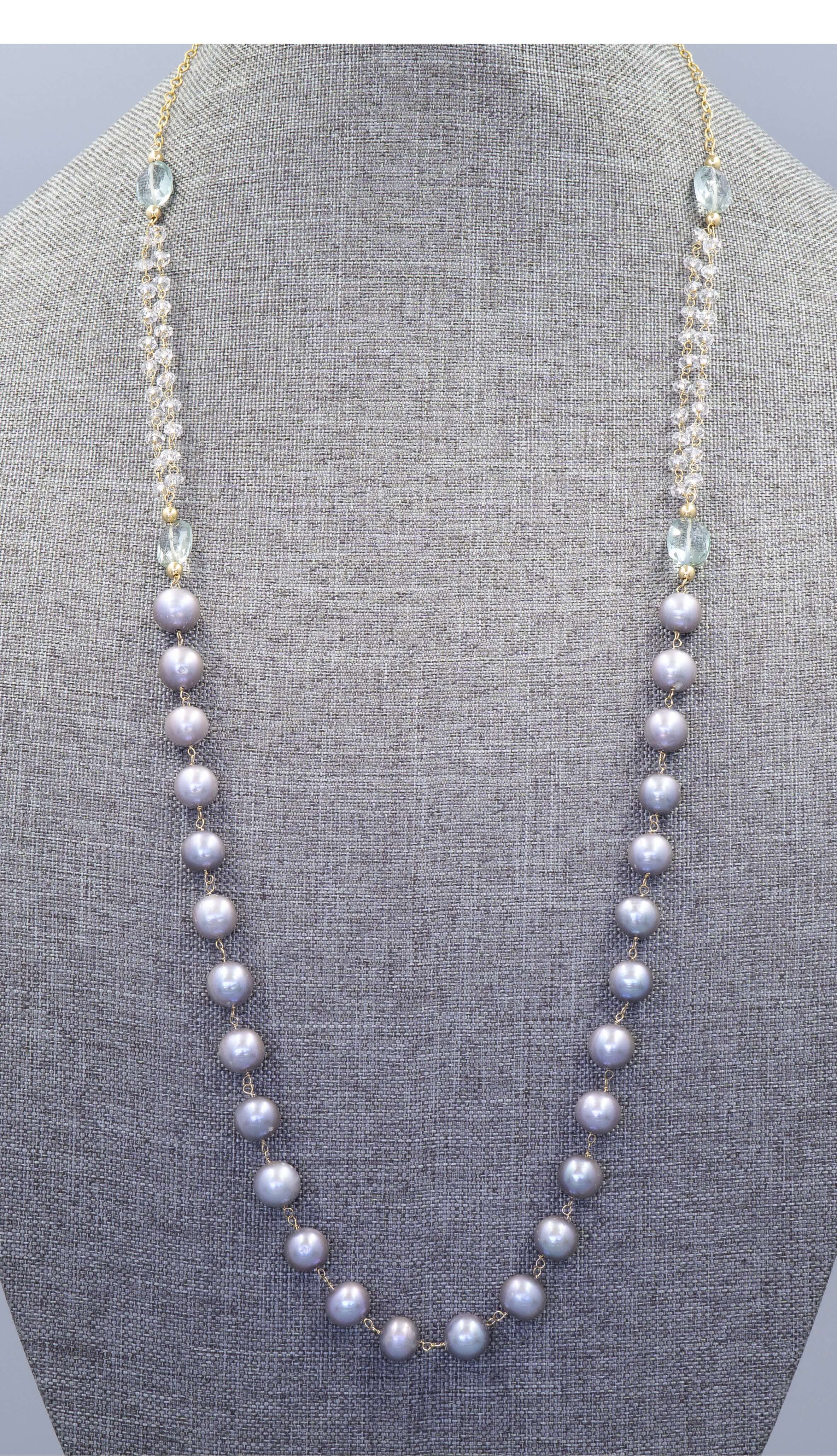 Necklace on display