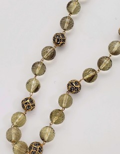 Lemon Quartz and Original Design Zircon and Vermeil Beads