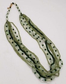 Peridot, Jade and Prehnite 8-Strand