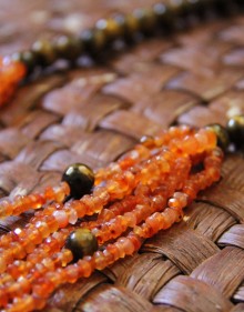 Tiger Eye and Carnelian Necklace