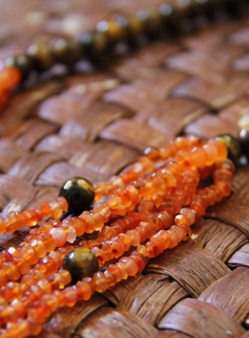 Tiger Eye and Carnelian Necklace