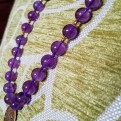 Amethyst and Semi-Precious Gem Delicate Chain Necklace