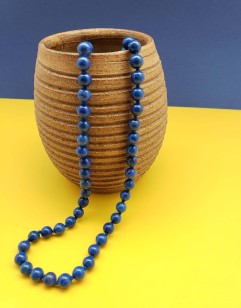 Knotted Lapis Lazuli Necklace