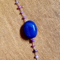 Lapis and Sapphire Knotted Vermeil Necklace