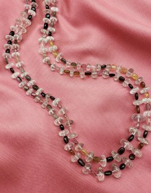 Tourmaline and Green Amethyst Two-strand Necklace