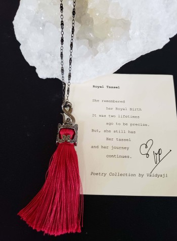 Red Tassel Necklace