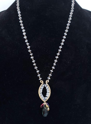 Herkimer Diamond Necklace  (SOLD)                                            Can be made to order with gems of your choice