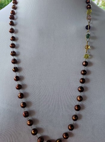 Tahitian Pearl Necklace (SOLD) Can be made to order