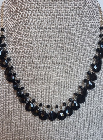 Black Spinel Necklace (SOLD, Can be made to order)