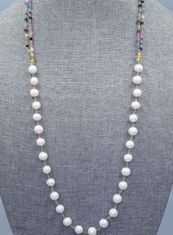 Pearl and Gem Necklace