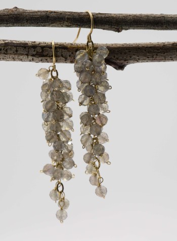 Labradorite Grape Cluster Earrings