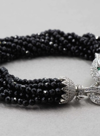 Black Spinel Anika Bracelet