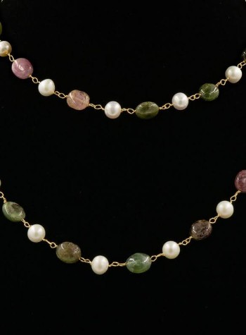 Tourmaline and Pearl Necklace