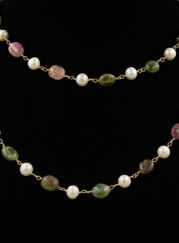 Tourmaline and Pearl Necklace