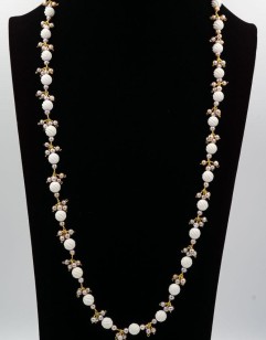 Agate and Pearl Necklace