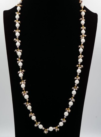 Agate and Pearl Necklace