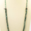 Apatite and Green Pearl Necklace