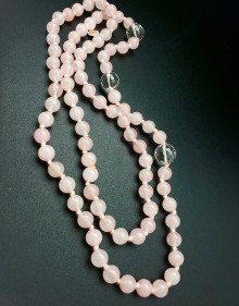 Knotted Rose Quartz Necklace